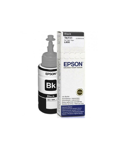 Epson T6731 C13T67314A Black Qara Original Mürəkkəb Şüşəsi 70 ml
