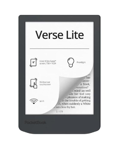 PocketBook Verse Lite 619 Midnight Grey – Elektron Kitab