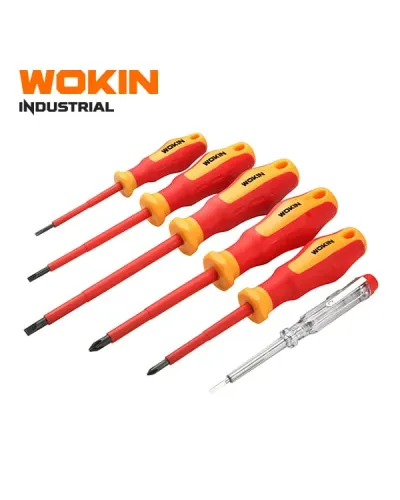 WOKIN İzolyəli Tornavida Dəsti 6 Parça (VDE/GS Sertifikatlı)
