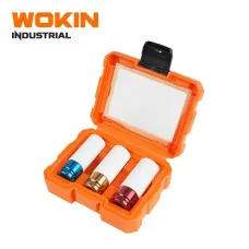 WOKIN Endüstriyel 3 Parça PP Qoruma Havalı Lokma Seti – 17/19/21 mm