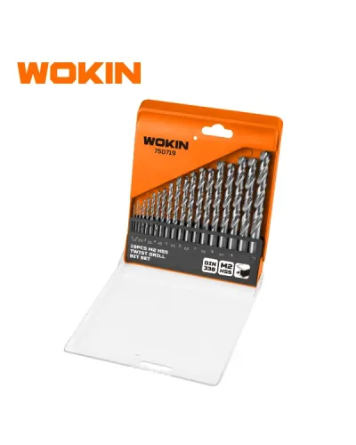 WOKIN 19 Parça M2 HSS Metal Matkap Uc Takımı
