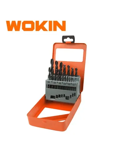 WOKIN HSS Metal Matkap Ucu Dəsti 19 Parça (1–10 mm, DIN338)