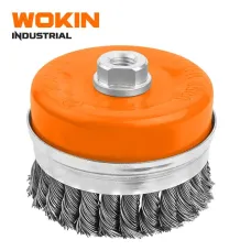 WOKIN Endustrial Çanak Formalı Tel Fırça 100 mm (M14)
