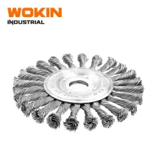 WOKIN Burğulu Tabaq Tel Fırça 180 mm (22.2 mm)
