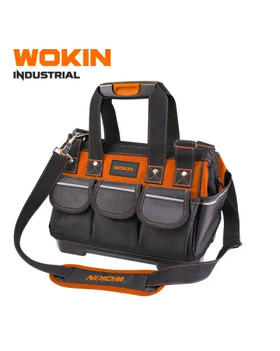 WOKIN Əl Tipi Alət Çantası 14" – Möhkəm, Çox Cibli