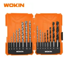 WOKIN набор сверл 16 предметов (HSS + дерево + бетон)
