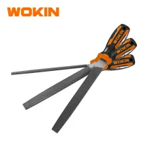 WOKIN набор напильников 3 шт 8" (плоский, полукруглый, круглый)