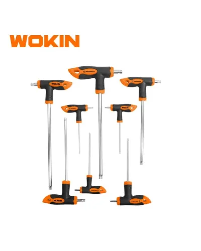 WOKIN 8 Parça T Tipli Torx Allen Açar Dəsti