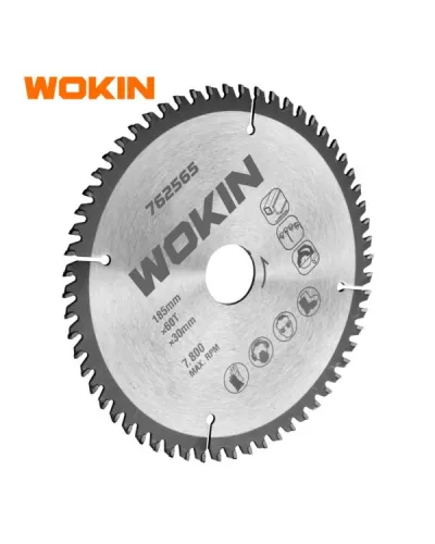 Wokin Peşəkar Dairəvi Mişar Diski 185×30 mm, 60 Diş