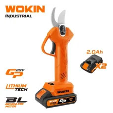WOKIN Şarjlı Bağ Budama Makası 20V 20/30mm – Kömürsüz Professional Bağ Aləti
