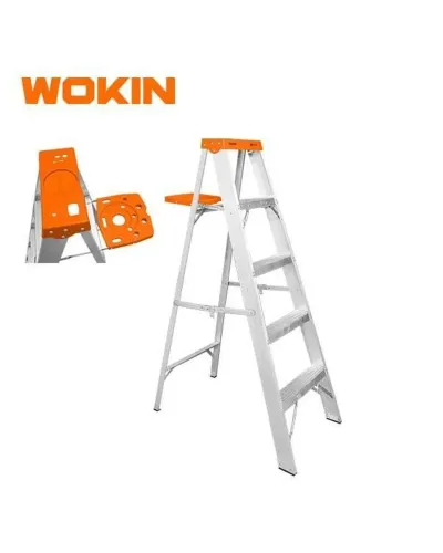WOKIN Alüminium A Tipi Nərdivan 2×5 – Yüngül, Qatlana Bilən və Dayanıqlı