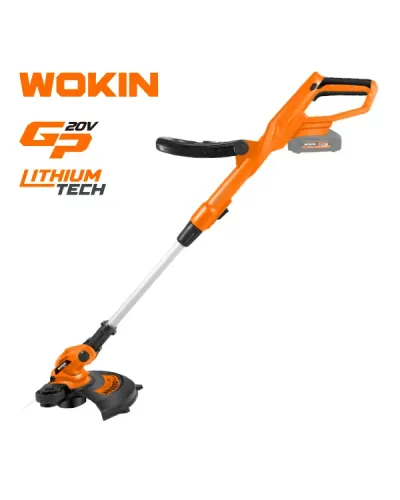 WOKIN Şarjlı Misinalı Çim Biçmə Maşını 300mm 20V – Simsiz və Tənzimlənən