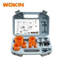 WOKIN Bi-Metal Pənc (Hole Saw) Takımı 9 Parça – Peşəkar Dəlik Açma Dəsti