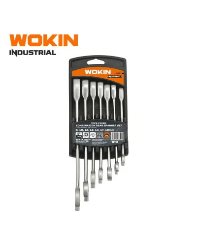 WOKIN 7 Parça Cırcırlı Kombinə Açar Dəsti 8–19 mm – Cr-V