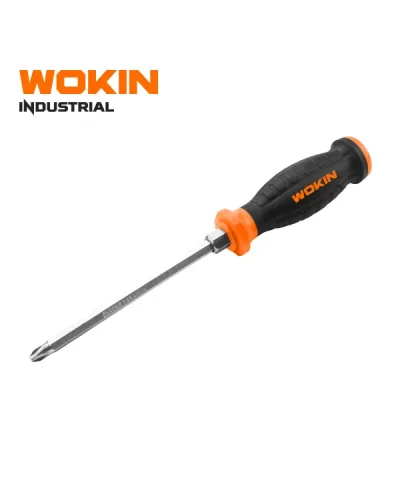WOKIN Endüstriyel Yıldız Uclu Tornavida PH3×150 mm – S2 Polad