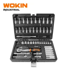 WOKIN Endüstriyel Lokma Açar Dəsti 1/4″ 53 Parça – Cr-V Peşəkar Set