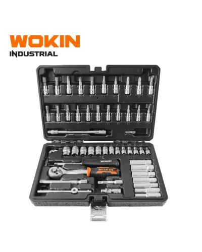 WOKIN Endüstriyel Lokma Açar Dəsti 1/4″ 53 Parça – Cr-V Peşəkar Set