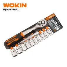 WOKIN Endüstriyel Lokma Açar Dəsti 1/2″ 12 Parça – Cr-V Ratchet Set