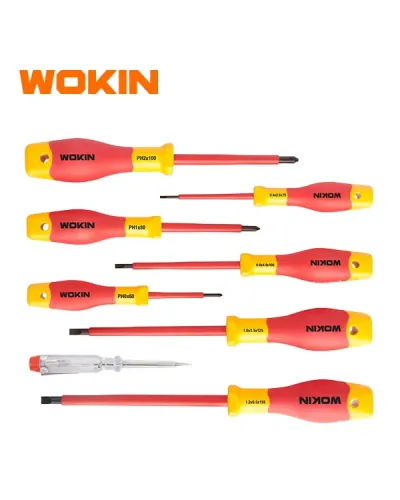 WOKIN İzolyasiyalı Tornavida Dəsti 8 Parça – VDE/GS Sertifikatlı