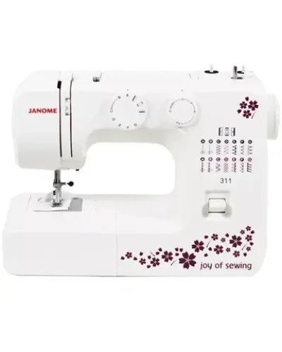Janome 311 Электромеханическая Швейная Машина – 15 Виды Стежков и Автоматическая Намотка Нити