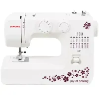 Janome 311 электромеханическая швейная машина – 15 виды стежков и автоматическая намотка нити