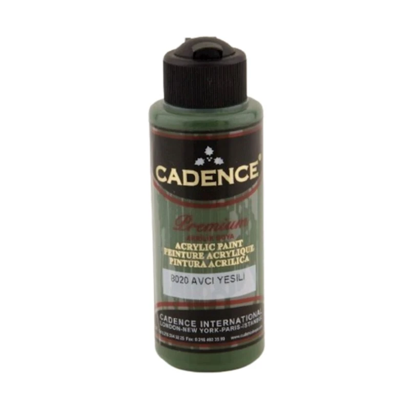 Декоративная акриловая краска Cadence Premium Acrylic Paint 8020 Hunter Green, 120 мл