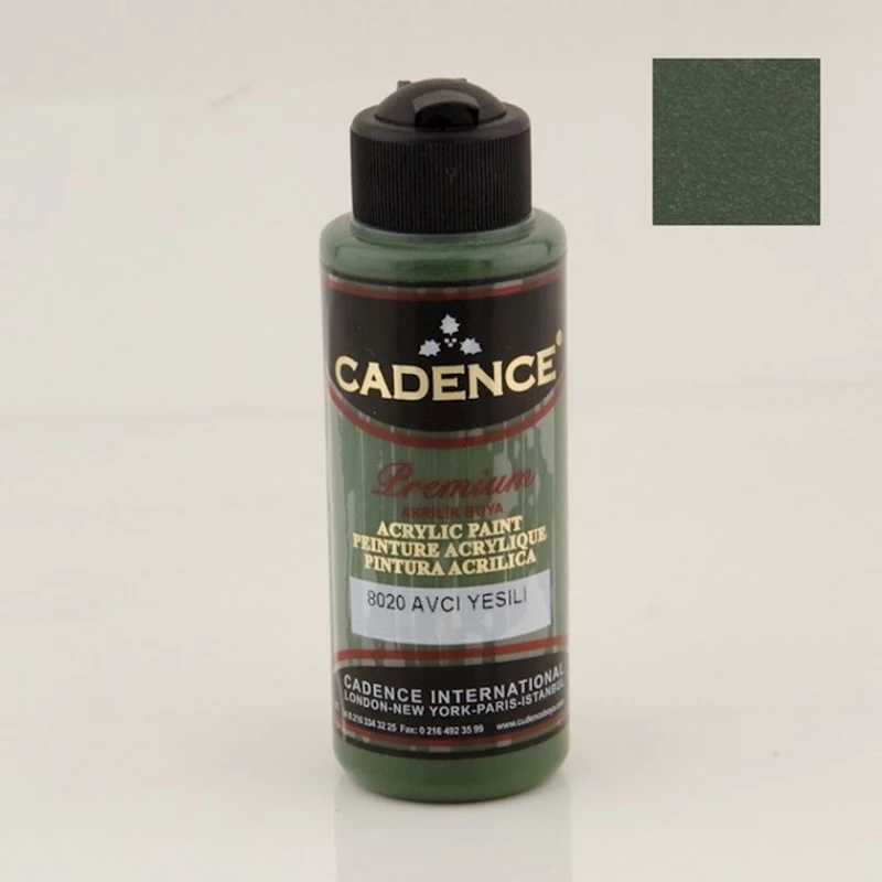 Декоративная акриловая краска Cadence Premium Acrylic Paint 8020 Hunter Green, 120 мл