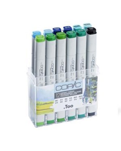 Markerlər Copic Classic Environment Colours Set, 12 ədəd
