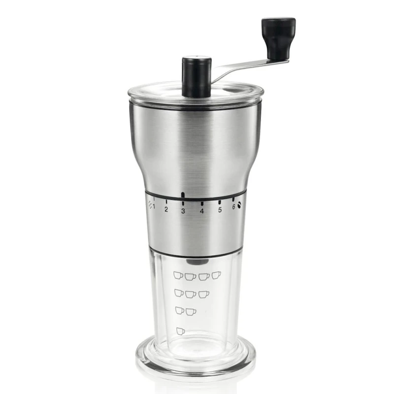 Ручная кофемолка Tescoma 101381, 22.5 см, керамика/нержавеющая сталь, черная Ручная кофемолка Tescoma 101381, 22.5 см, керамика/нержавеющая сталь, черная