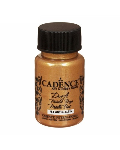 Akril boya-metallik Cadence Dora Metallic Paint 150 Antique Gold 50 ml