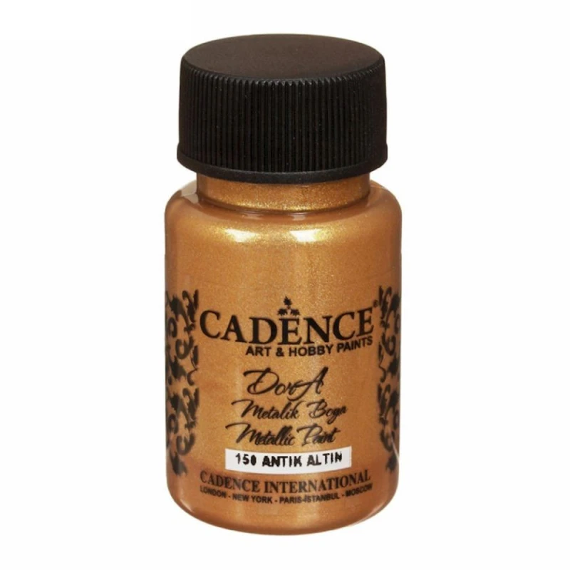 Акриловая краска-металлик Cadence Dora Metallic Paint 150 Antique Gold 50 мл Акриловая краска-металлик Cadence Dora Metallic Paint 150 Antique Gold 50 мл