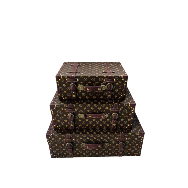 Набор сундуков для хранения Louis Vuitton, кожа, 3 шт