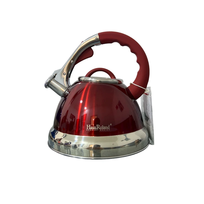 Чайник HausRoland 704-11, 3.5 л, нержавеющая сталь, красный