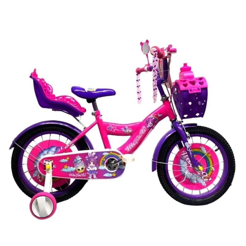 Детский велосипед, розовый