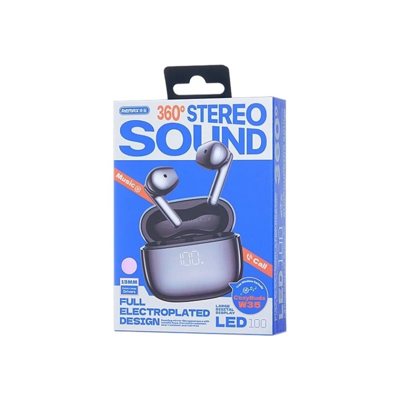 Simsiz qulaqlıqlar Remax CozyBuds W35 Grey
