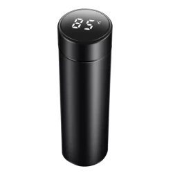 Термос Daydays 6921-18, с индикатором нагрева, черный, 0.5 л Термос Daydays 6921-18, с индикатором нагрева, черный, 0.5 л