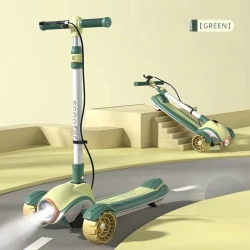 Детский самокат DML-203, зеленый Детский самокат DML-203, зеленый