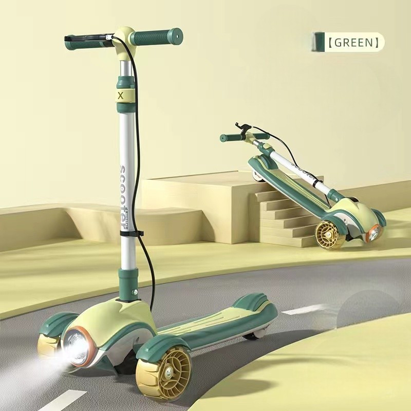 Uşaqlar üçün samokat DML-203, yaşıl