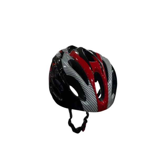 Velosiped dəbilqəsi kaska_28, qara/qırmızı