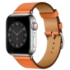 Ремешок Wiwu Attleage Genuine Leather Bands для Apple Watch 42-44-45mm Orange