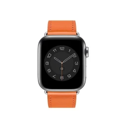 Ремешок Wiwu Attleage Genuine Leather Bands для Apple Watch 42-44-45mm Orange