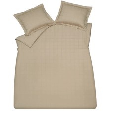 Yataq dəsti Vandyck Home 78 Stone, pambıq, bej, avro, yorğan üzü 200x200/220 sm, 2 əd yastıq üzü 60x70 sm