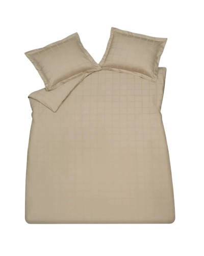 Yataq dəsti Vandyck Home 78 Stone, pambıq, bej, avro, yorğan üzü 200x200/220 sm, 2 əd yastıq üzü 60x70 sm