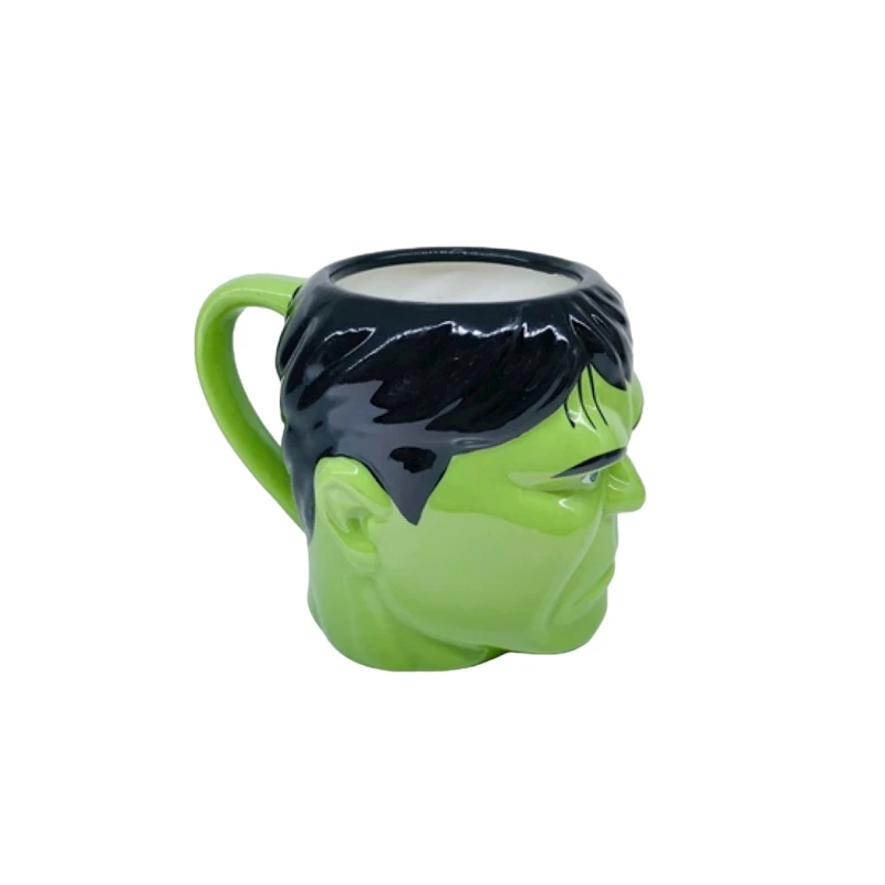 Fincan 3D Halk, keramika, yaşıl/qara, 350 ml