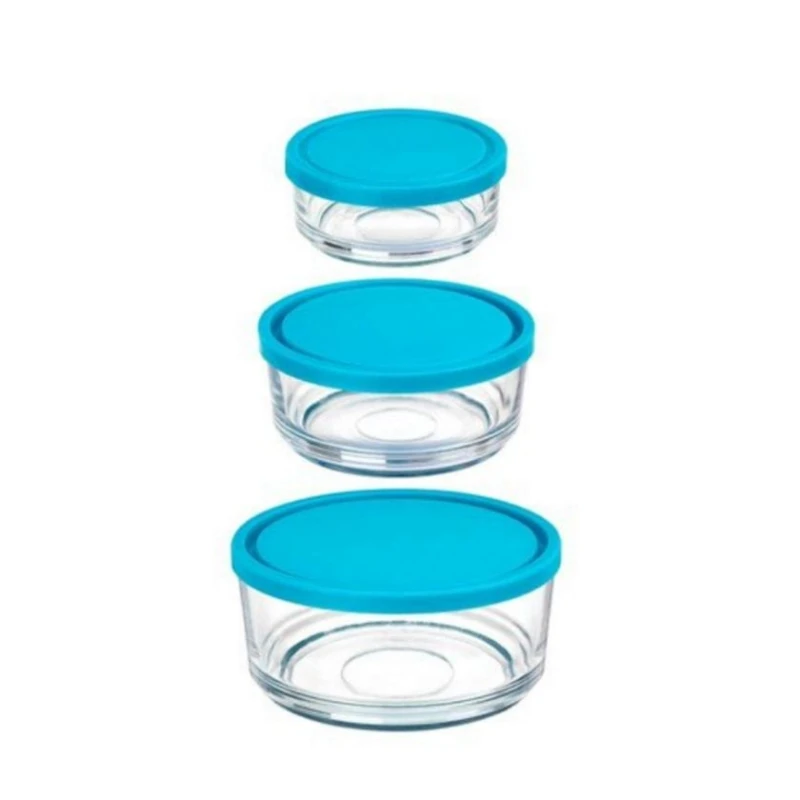 Нaбор контейнеров Kaveh 0318, прозрачный/синий