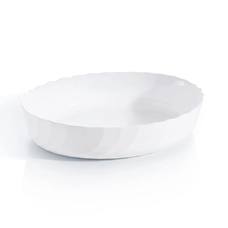 Форма для выпечки Luminarc P4018, 32x24 см, стеклокерамика, белый Форма для выпечки Luminarc P4018, 32x24 см, стеклокерамика, белый