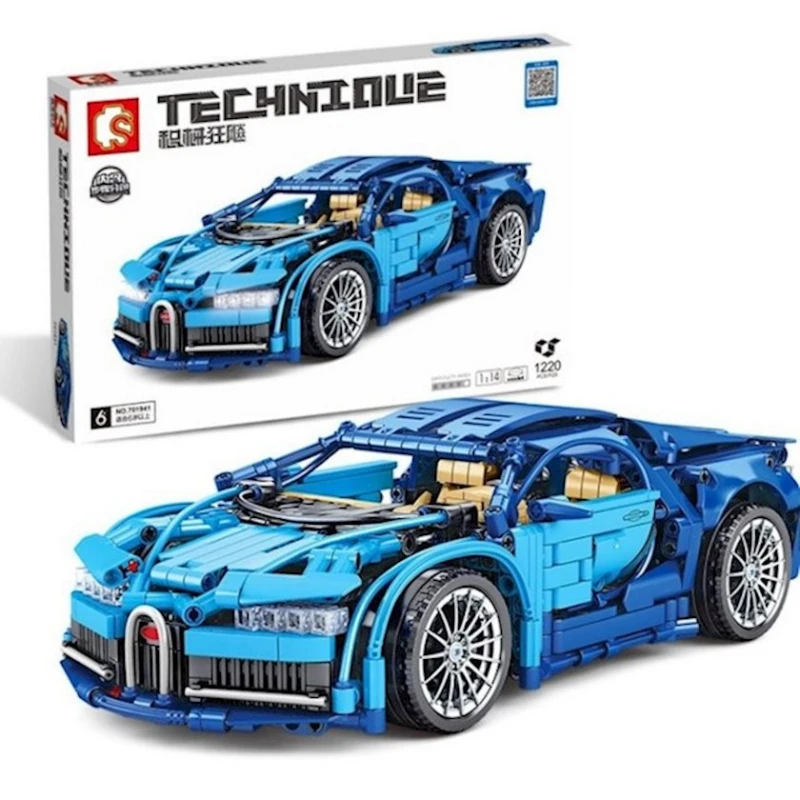 Konstruktor SY Sportcar Bugatti Chiron 1:14, 6+ yaş, 1220 hissə