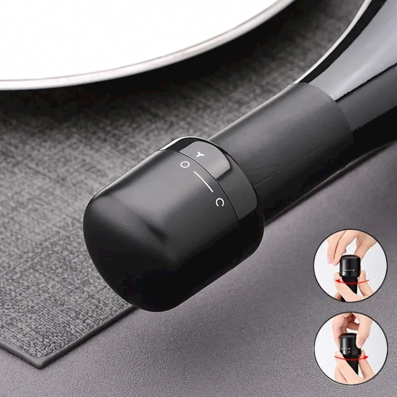 Пробка для вина Winestopper, 32x39 мм, черный