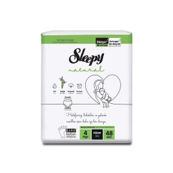 Трусики-подгузники Sleepy Natural Double Jumbo 4 Maxi L, для всех, 48 шт