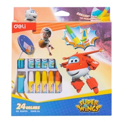 Набор пастели Deli Super Wings C009-24, 24 цветов